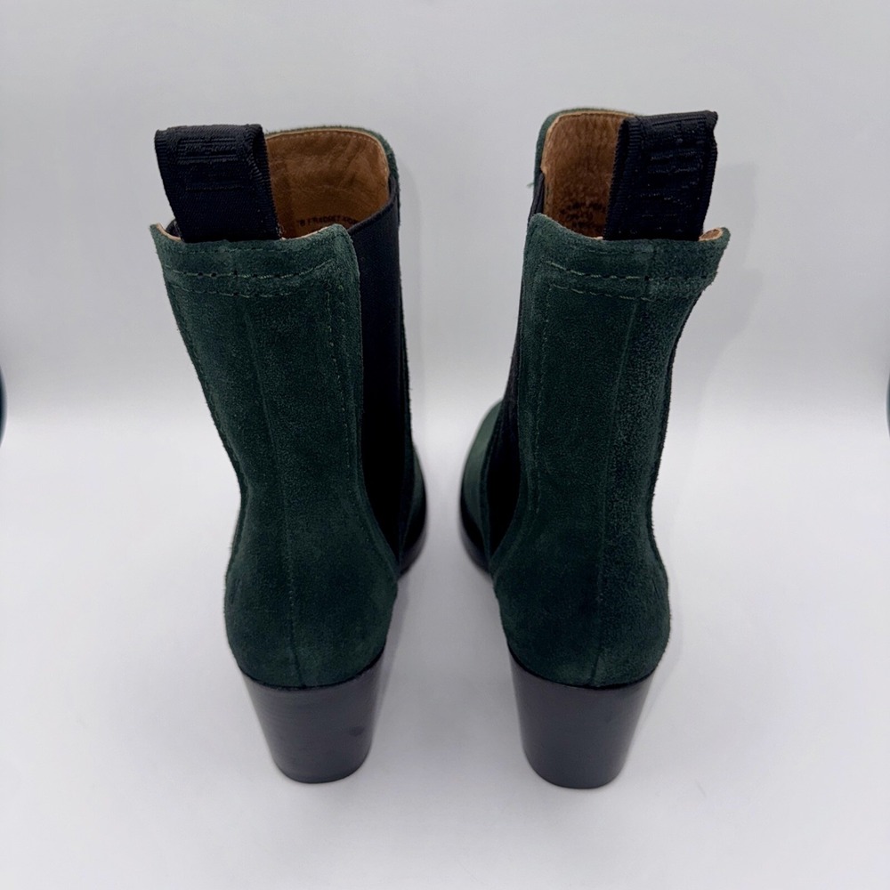 Frye Jean Boots Women's Size 7 Forest Green Suede - Picture 11 of 15